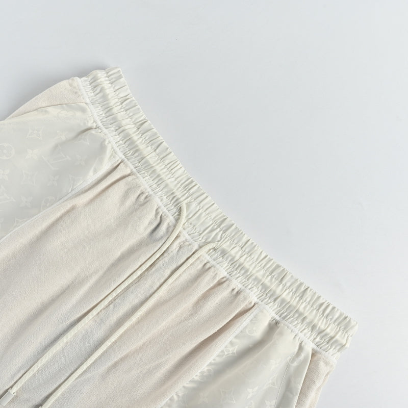 Louis Vuitton Lightweight Drawstring Shorts — Ecru