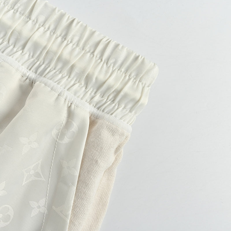 Louis Vuitton Lightweight Drawstring Shorts — Ecru