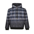 Louis Vuitton Monogram Argyle Check Gradient Hooded Pullover – Navy / Charcoal