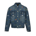 Louis Vuitton Safari Animal Allover Embroidery Denim Jacket – Mid Blue