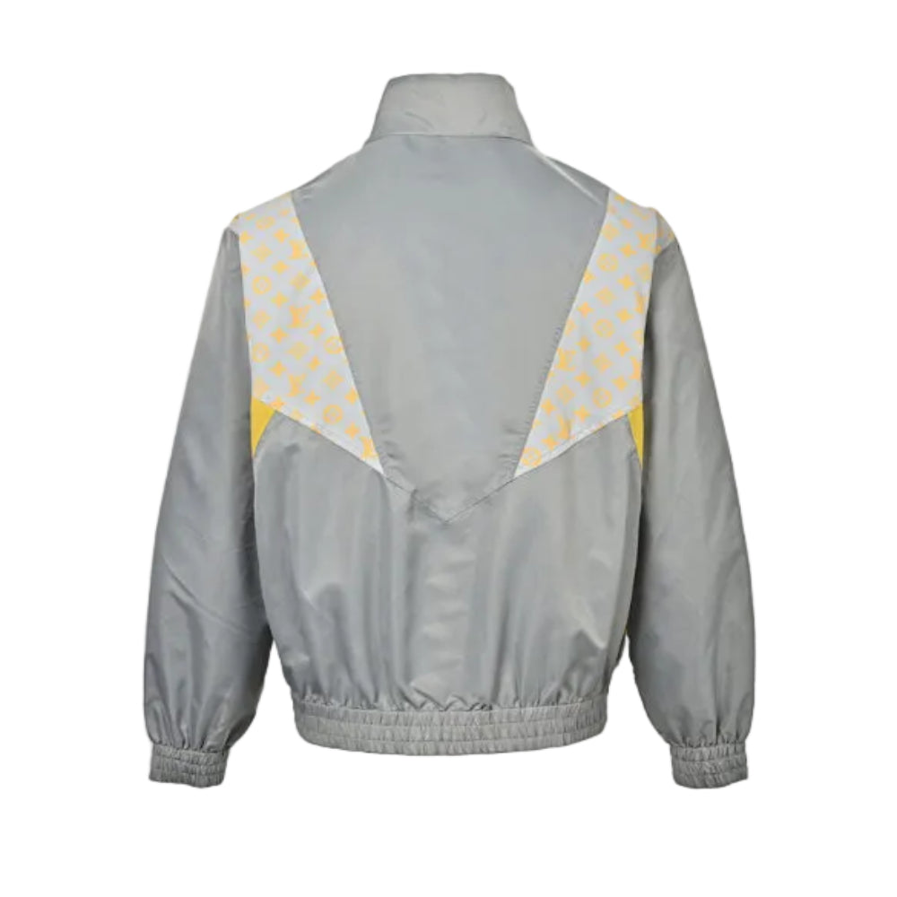 Louis Vuitton Monogram V-Panel Color Block Track Jacket – Grey / Yellow