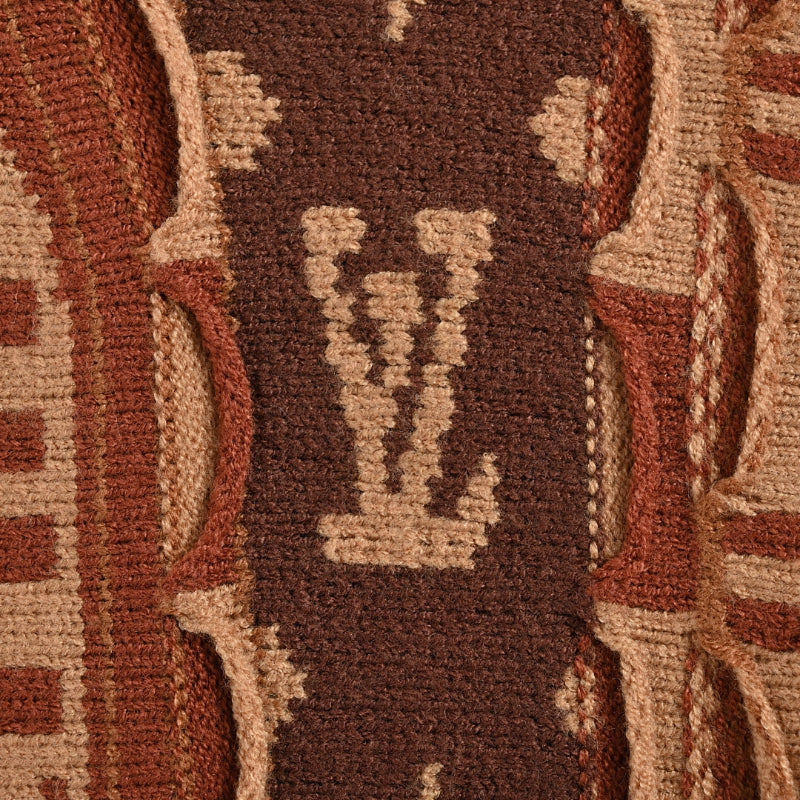 Louis Vuitton Archive Mix Jacquard Quarter-Zip Knit – Caramel Brown