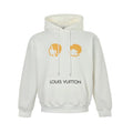 Louis Vuitton Label Minimal Hoodie – Cream