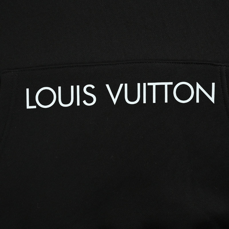 Louis Vuitton Coin Portrait Graphic Hoodie – Black