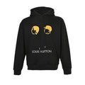 Louis Vuitton Coin Portrait Graphic Hoodie – Black