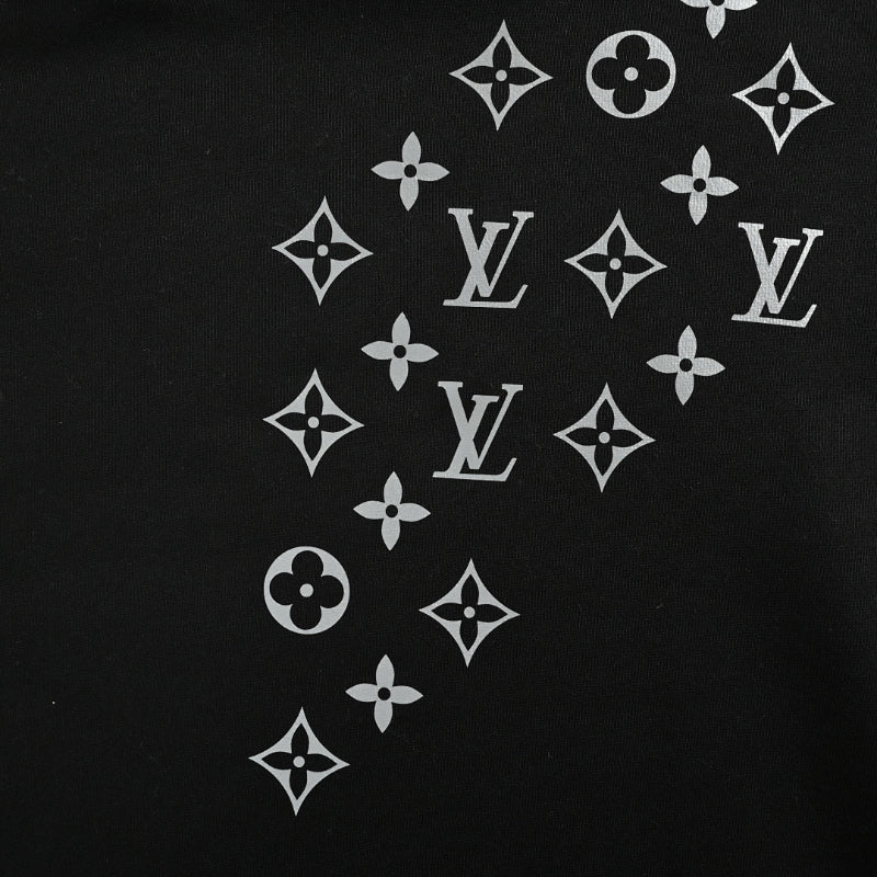 Louis Vuitton Monogram Diamond Scatter Embroidery Hoodie – Black