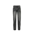 Gucci Smoke Grey Washed Straight Denim Pants with Horsebit Detail