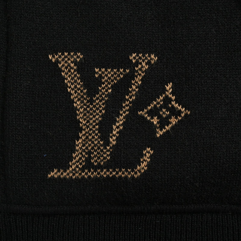 Louis Vuitton Monogram Print Color Block Zip Hoodie – Brown / Black