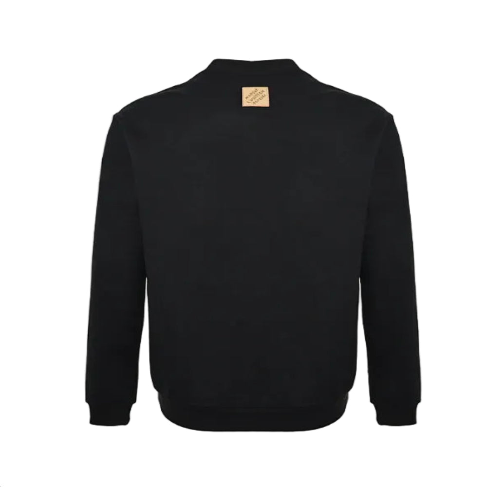 Louis Vuitton Crown Embroidery Knit Sweater – Black