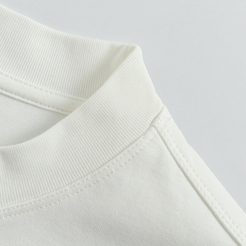 Louis Vuitton Tonal Back Print Mock Neck Sweatshirt – Cream
