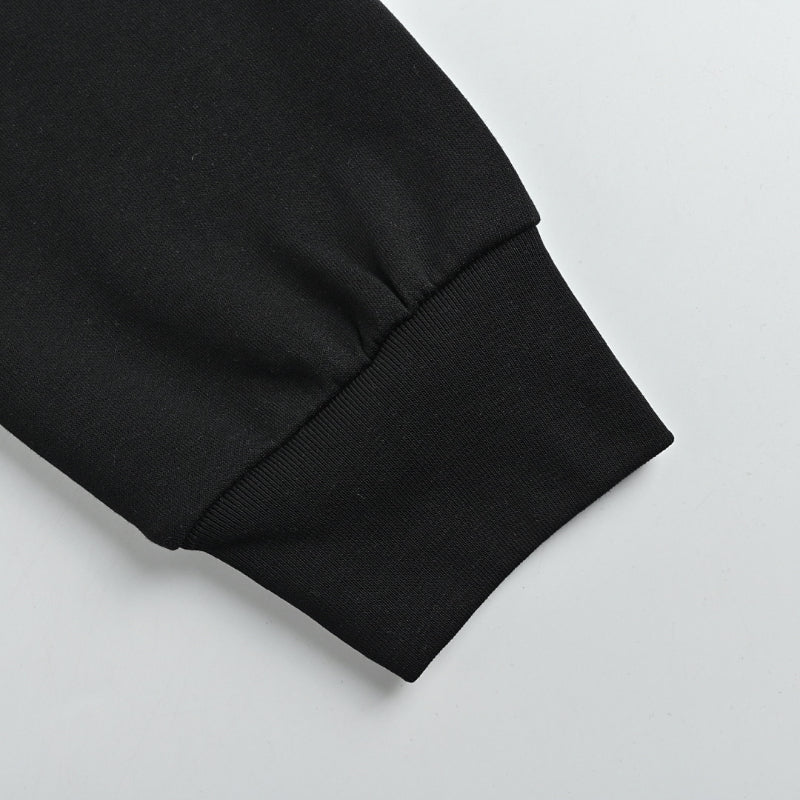 Louis Vuitton Tonal Back Print Mock Neck Sweatshirt – Black