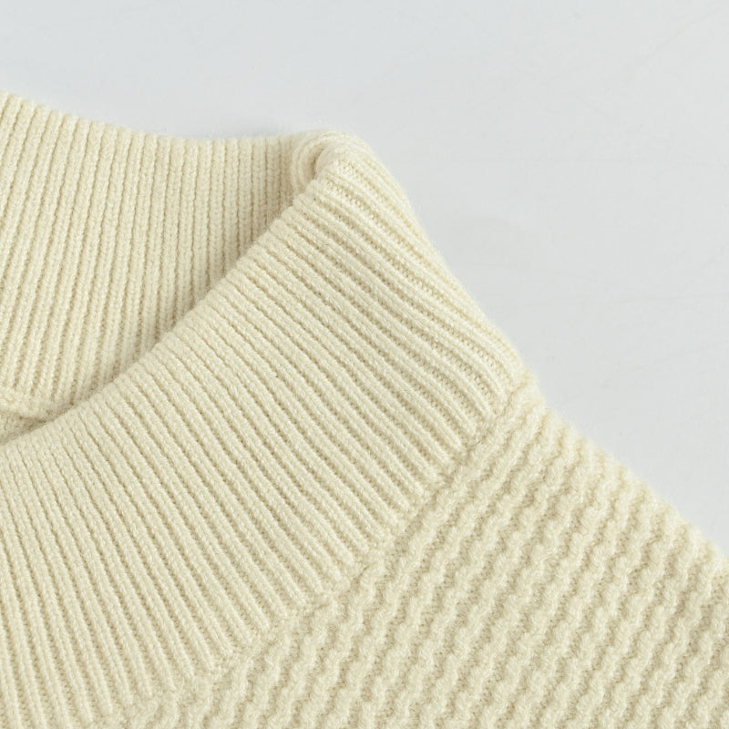 Louis Vuitton Monogram Belt Emblem Turtleneck Sweater – Cream