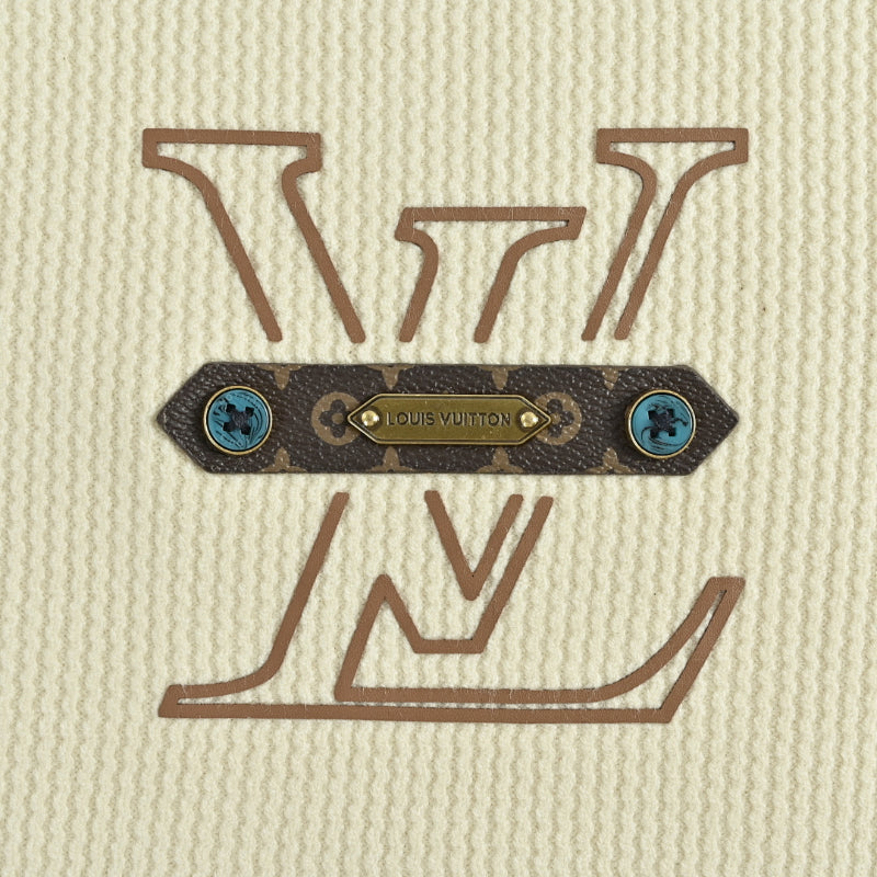 Louis Vuitton Monogram Belt Emblem Turtleneck Sweater – Cream