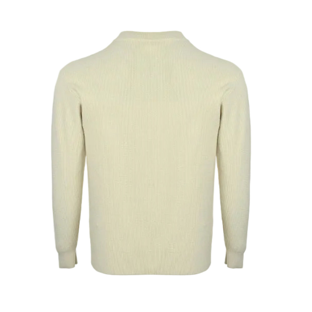 Louis Vuitton Monogram Belt Emblem Turtleneck Sweater – Cream
