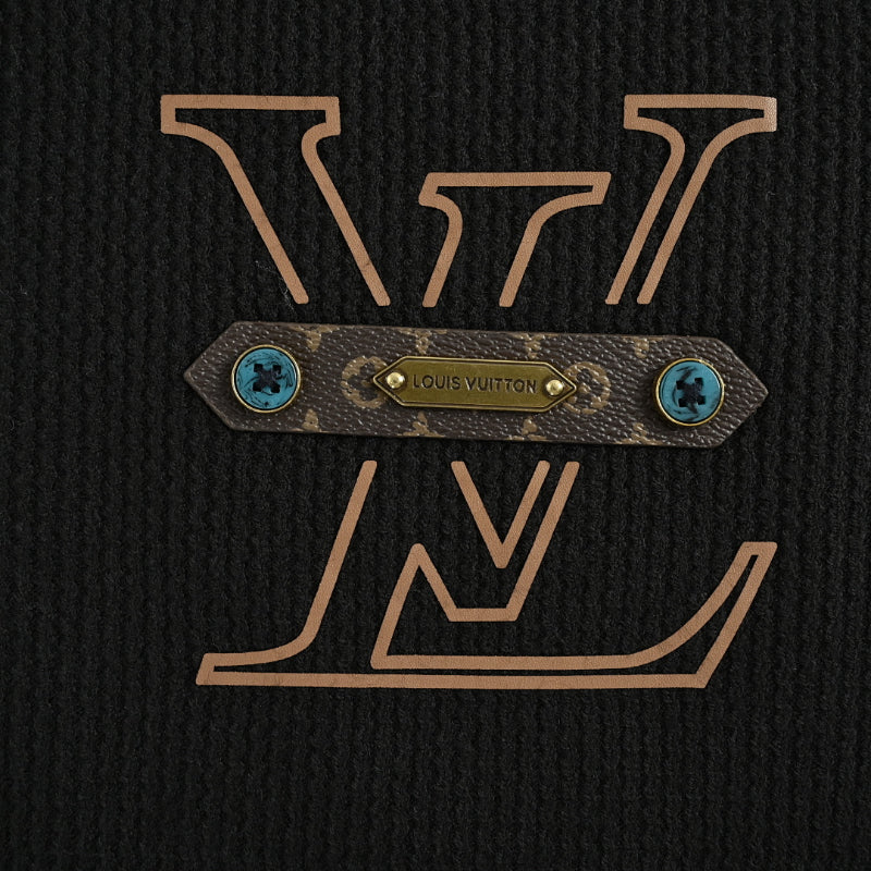 Louis Vuitton  Monogram Belt Emblem Turtleneck Sweater – Black