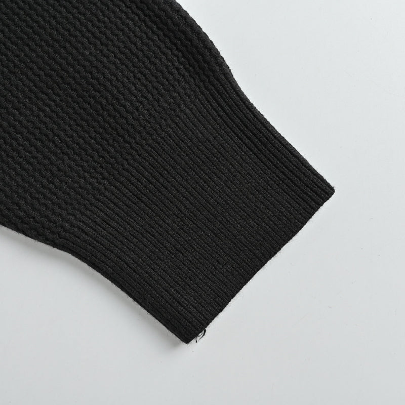 Louis Vuitton  Monogram Belt Emblem Turtleneck Sweater – Black