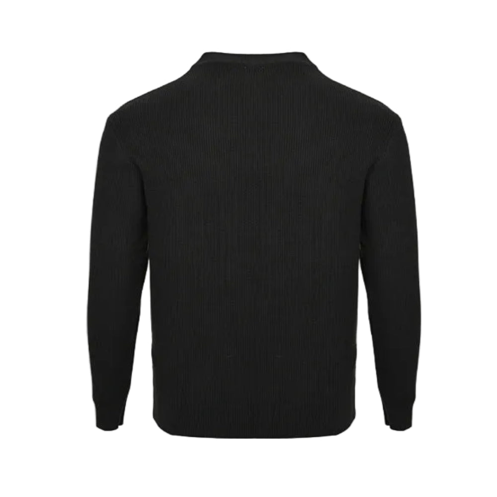 Louis Vuitton  Monogram Belt Emblem Turtleneck Sweater – Black