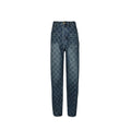 Louis Vuitton Damier Check Jacquard Straight Jeans — Indigo