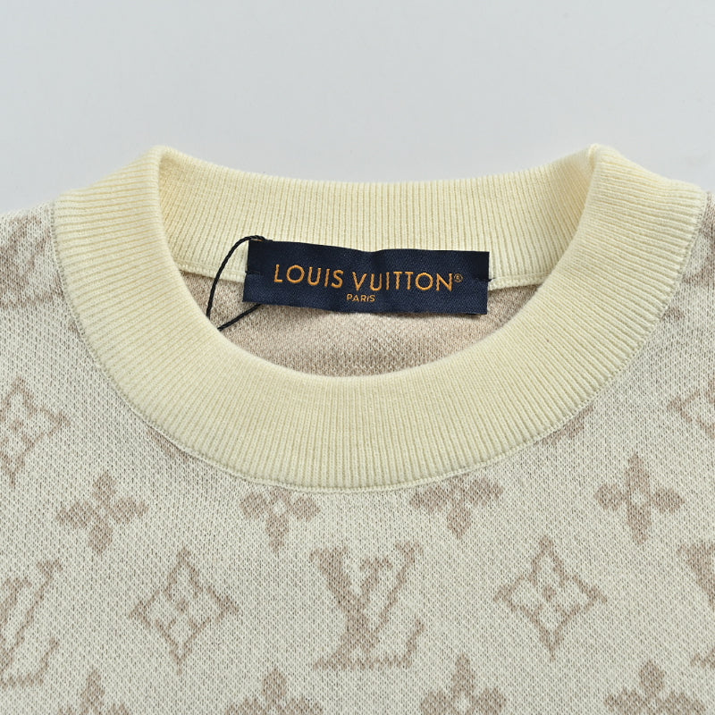 Louis Vuitton Monogram Gradient Knit Sweater – Cream
