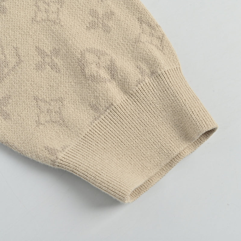Louis Vuitton Monogram Gradient Knit Sweater – Cream