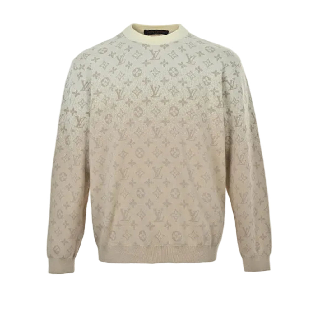 Louis Vuitton Monogram Gradient Knit Sweater – Cream