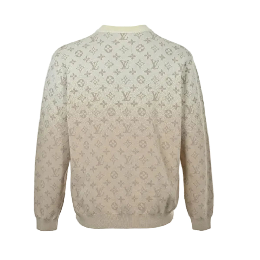 Louis Vuitton Monogram Gradient Knit Sweater – Cream