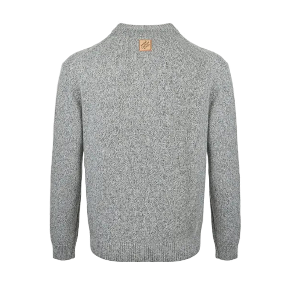 Louis Vuitton  Fox Jacquard Chunky Knit Sweater – Grey