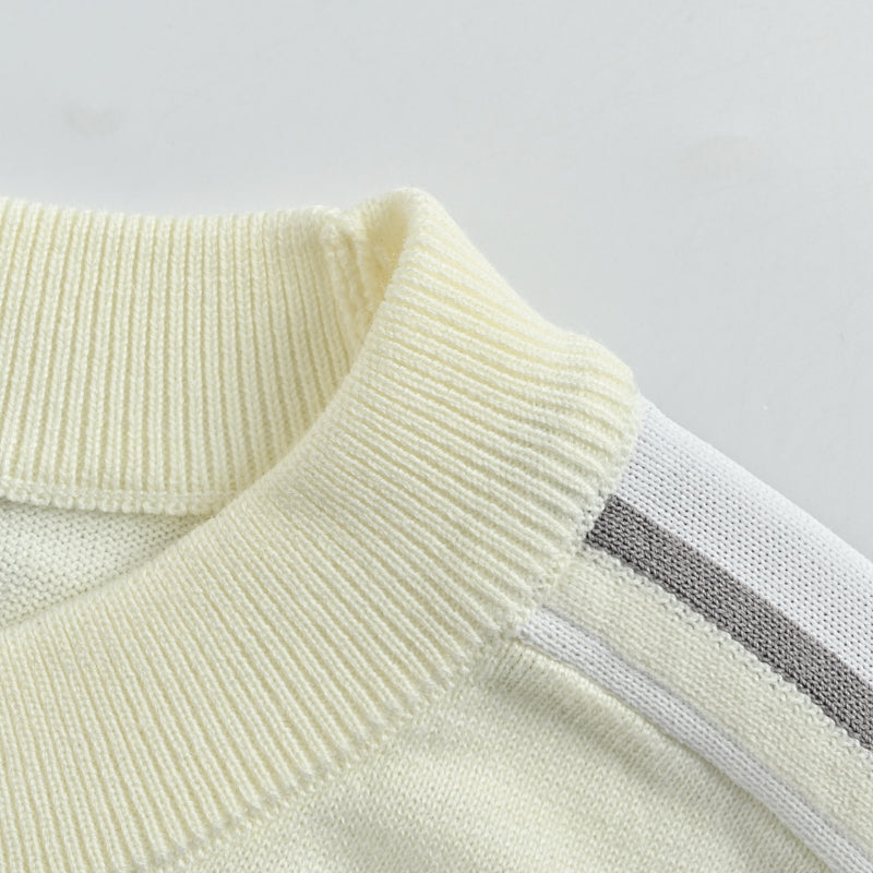 Louis Vuitton Tonal Logo Turtleneck Knit Top – Cream