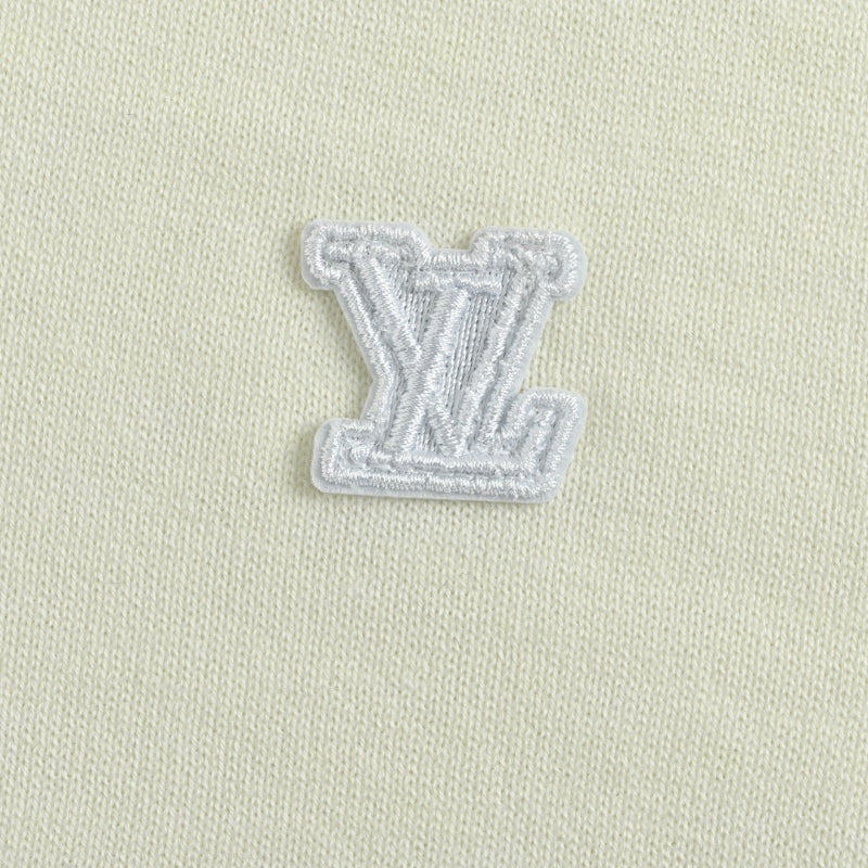 Louis Vuitton Tonal Logo Turtleneck Knit Top – Cream