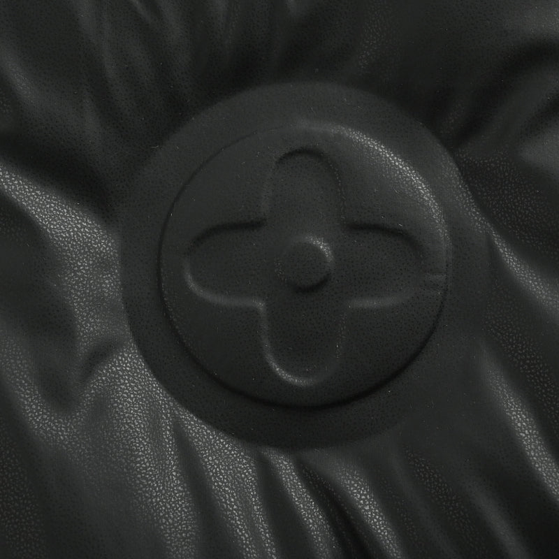 Louis Vuitton Monogram Embossed Leather Puffer Jacket – Black / Cream