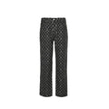 Louis Vuitton Monogram Jacquard Wide-Leg Jeans — Black x Grey