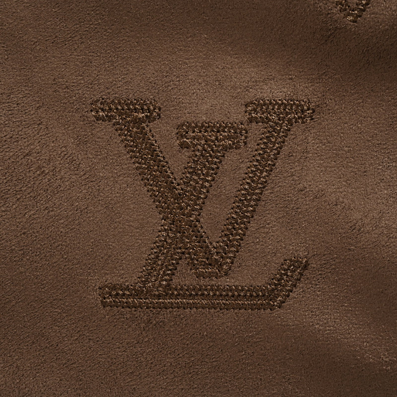 Louis Vuitton Monogram Embossed Suede Shirt Jacket – Dark Brown