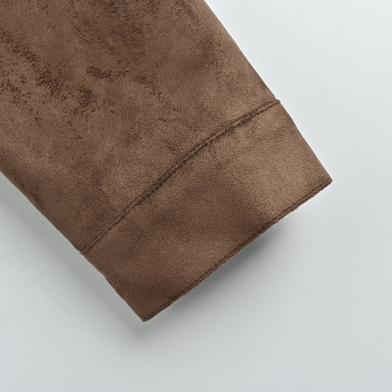 Louis Vuitton Monogram Embossed Suede Shirt Jacket – Dark Brown