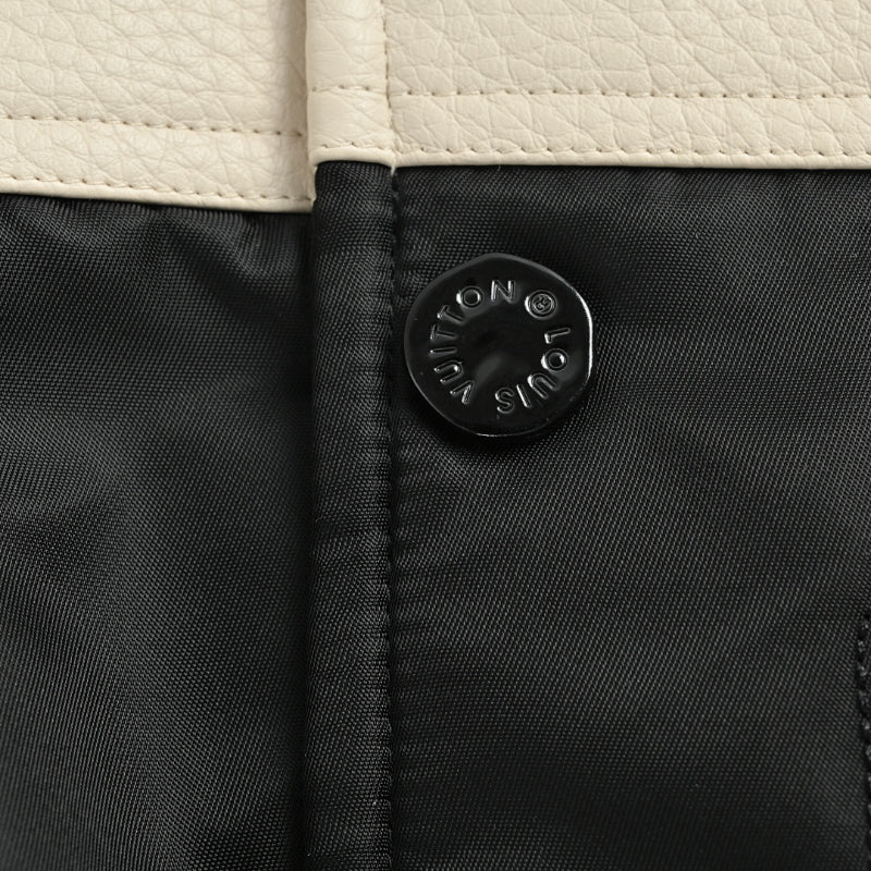 Louis Vuitton Calligraphy Graffiti Patch Varsity Jacket – Cream / Black