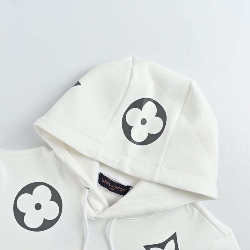 Louis Vuitton Giant Monogram Scatter Print Hoodie – White