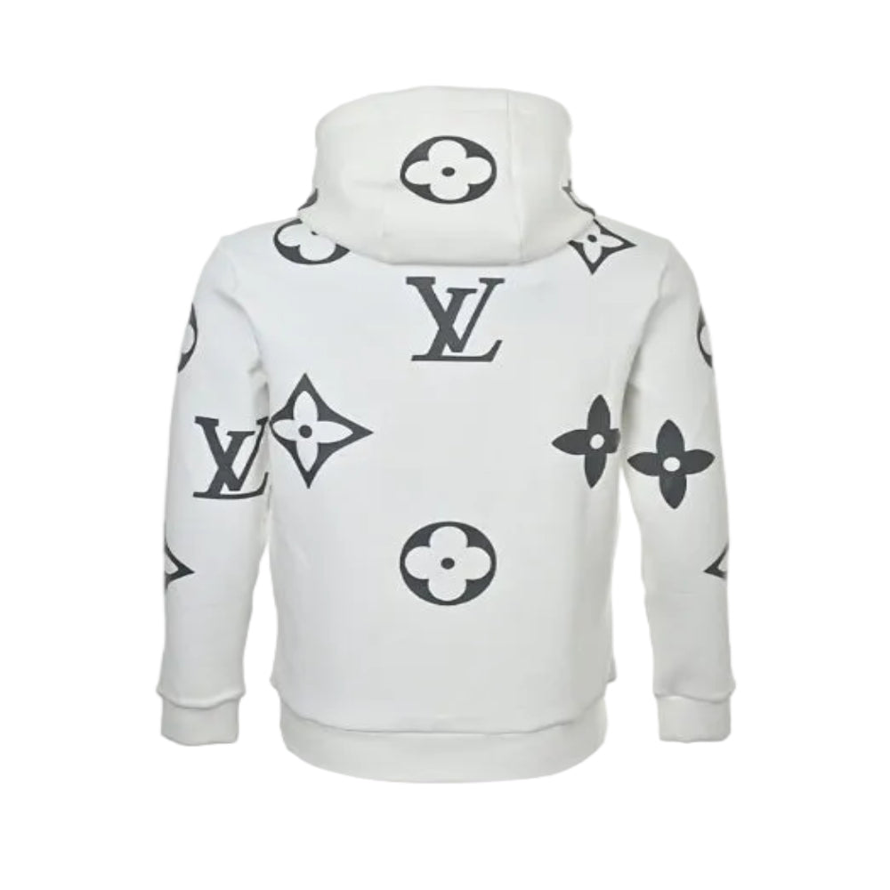 Louis Vuitton Giant Monogram Scatter Print Hoodie – White