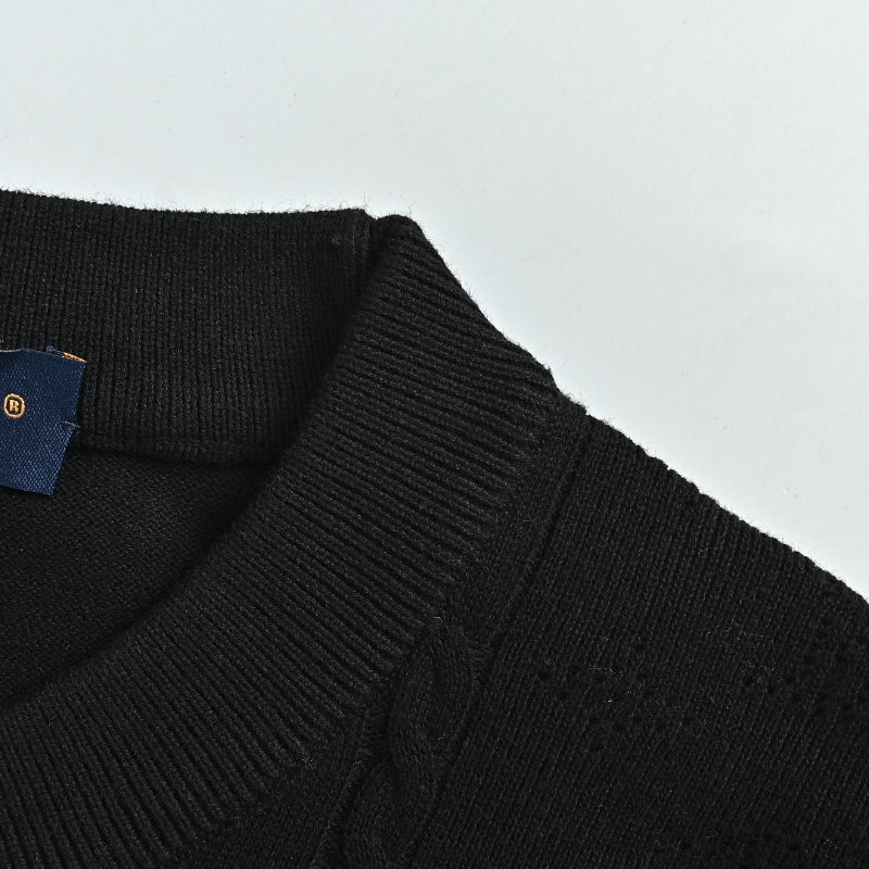Louis Vuitton Long Sleeve Knit Top – Black