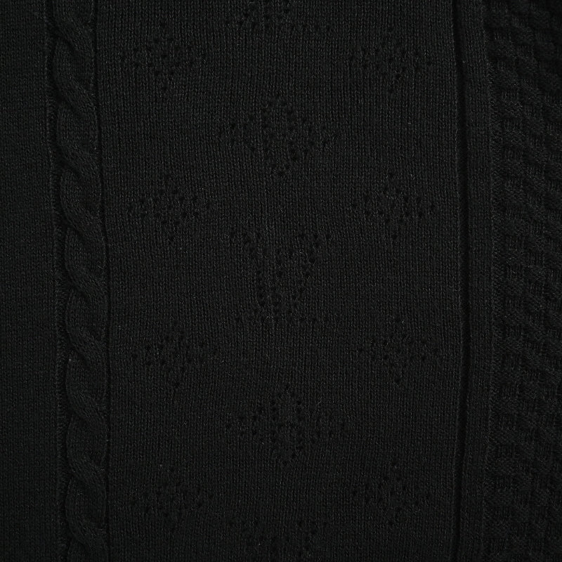 Louis Vuitton Long Sleeve Knit Top – Black