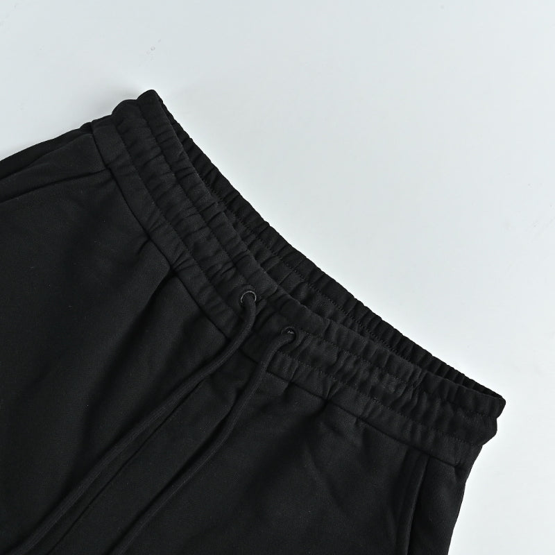 Louis Vuitton Signature Script Embroidered Shorts — Black
