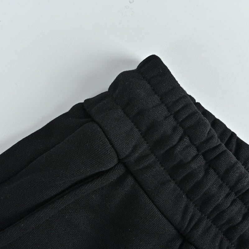 Louis Vuitton Signature Script Embroidered Shorts — Black