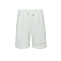Louis Vuitton Signature Script Embroidered Shorts — Cream