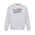 Louis Vuitton Collegiate 3D Letter Embroidery Crewneck – White
