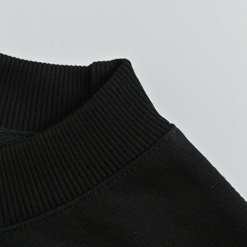 Louis Vuitton Hand-Drawn Logo Embroidery Crewneck – Black
