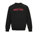 Louis Vuitton Hand-Drawn Logo Embroidery Crewneck – Black
