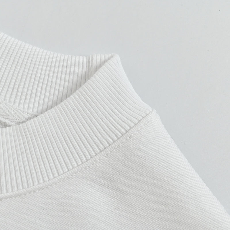 Louis Vuitton Hand-Drawn Logo Embroidery Crewneck – White