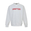 Louis Vuitton Hand-Drawn Logo Embroidery Crewneck – White
