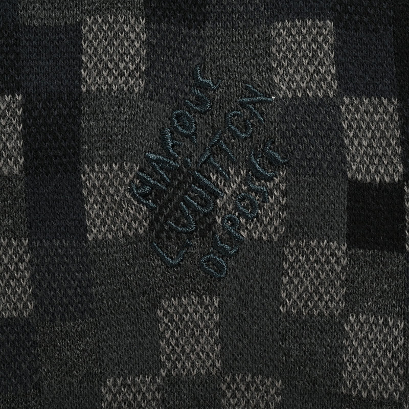 Louis Vuitton Pixel Camo Damier Jacquard Knit Sweater – Black