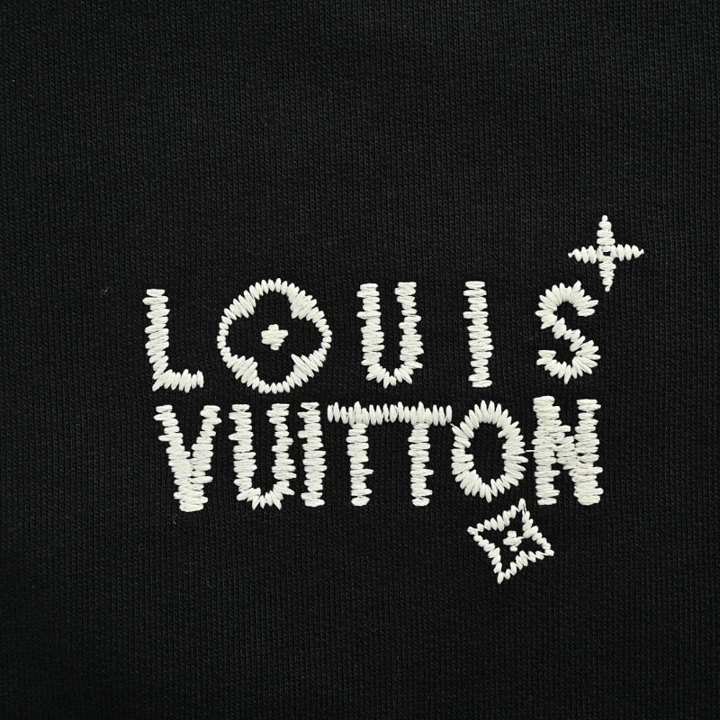 Louis Vuitton Monogram Oversized Sleeve Graphic Track Jacket – Black / White