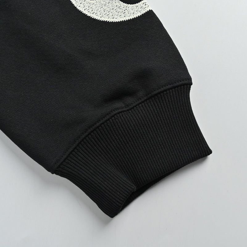 Louis Vuitton Monogram Oversized Sleeve Graphic Track Jacket – Black / White