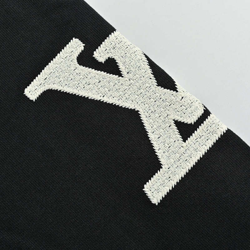 Louis Vuitton Monogram Oversized Sleeve Graphic Track Jacket – Black / White